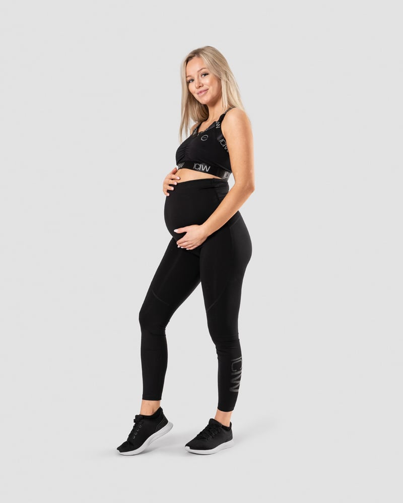 maternity nursing sports bra black