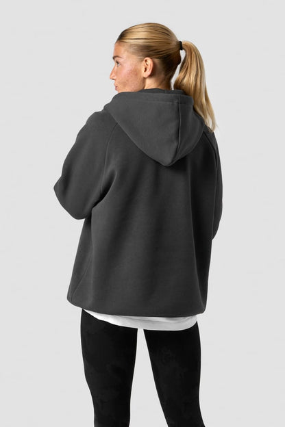 everyday hoodie wmn dark grey