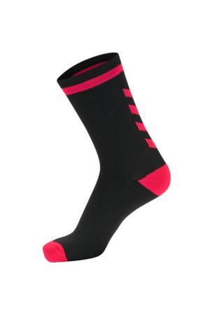 HUMMEL - Elite Indoor Sock Low - Black/diva Pink