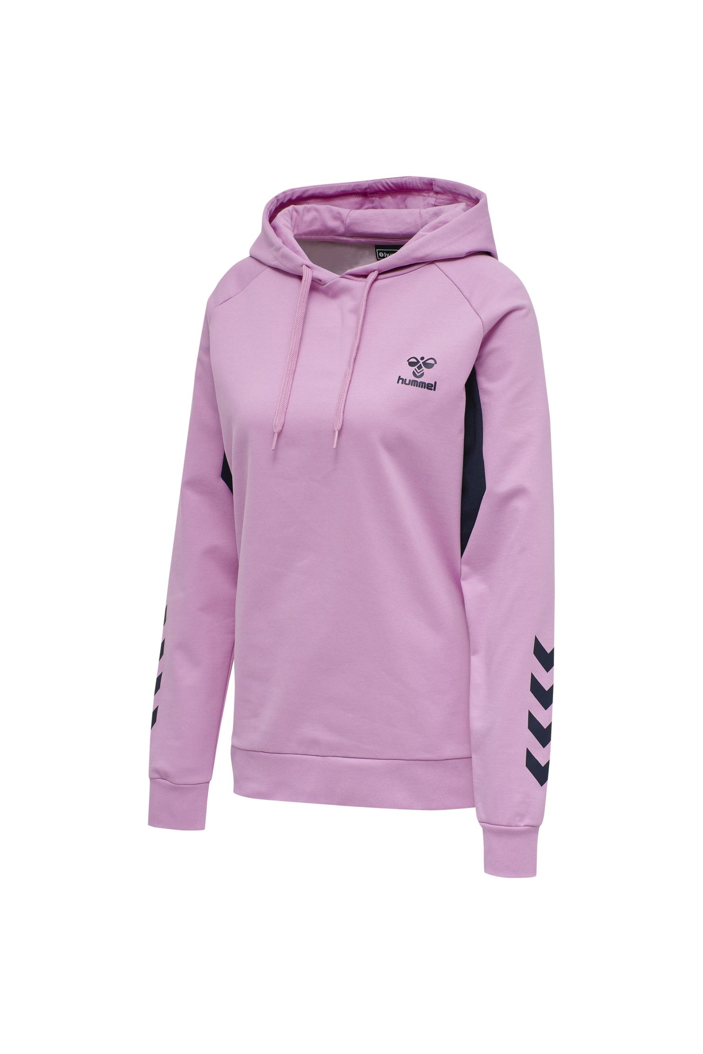 HUMMEL - Hmlaction Cotton Hoodie Woman - Orchid/black Iris