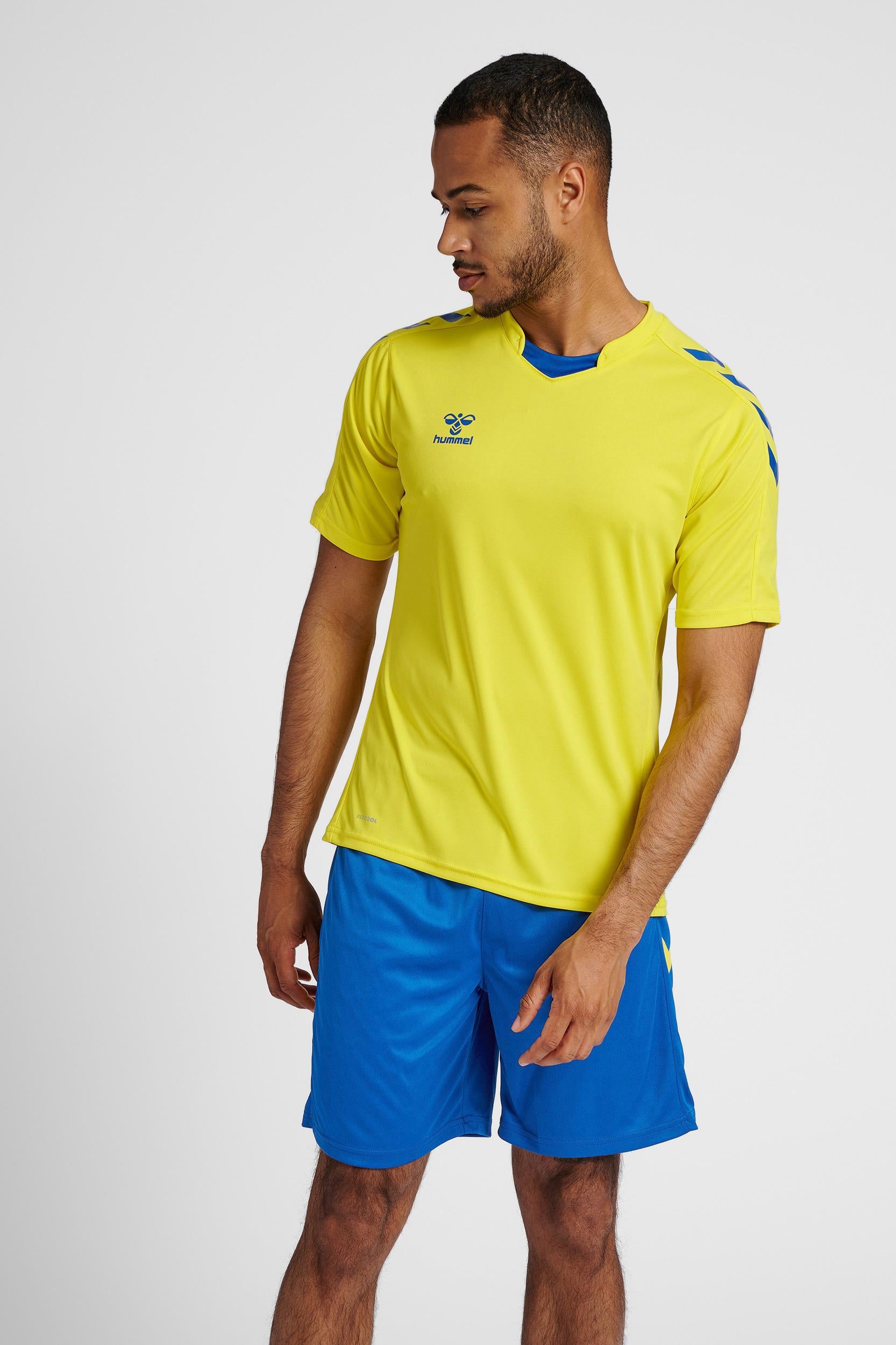 HUMMEL - Hmlcore Xk Poly Jersey S/s - Blazing Yellow/true Blue