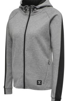 HUMMEL - Hmlessi Zip Hoodie - Grey Melange