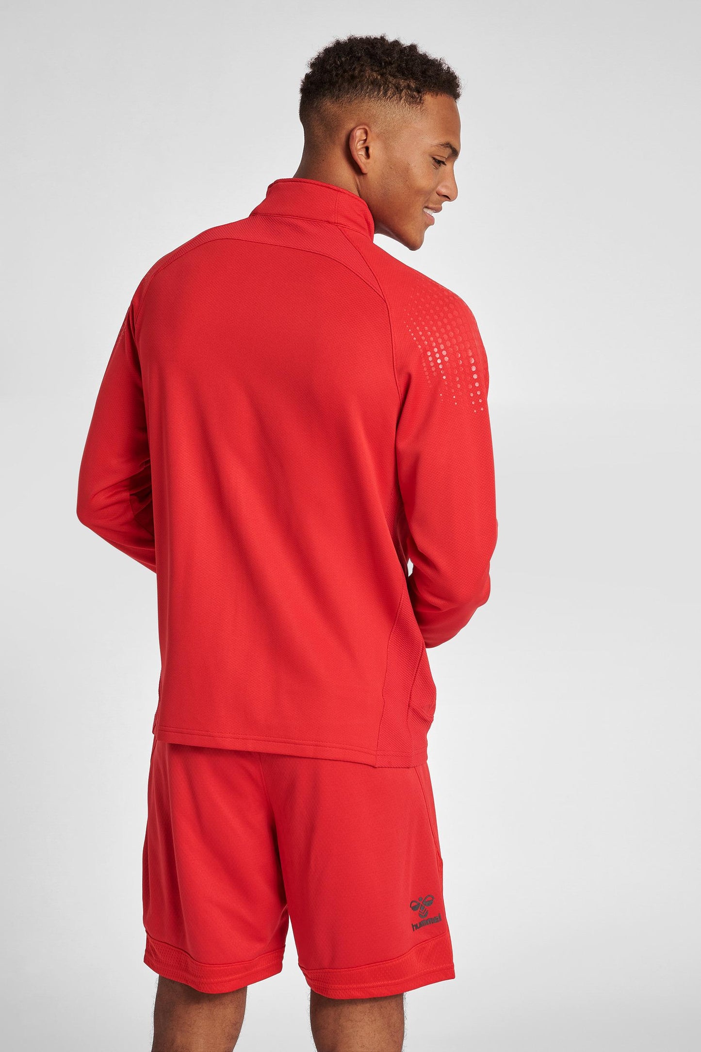 HUMMEL - Hmllead Poly Zip Jacket - True Red