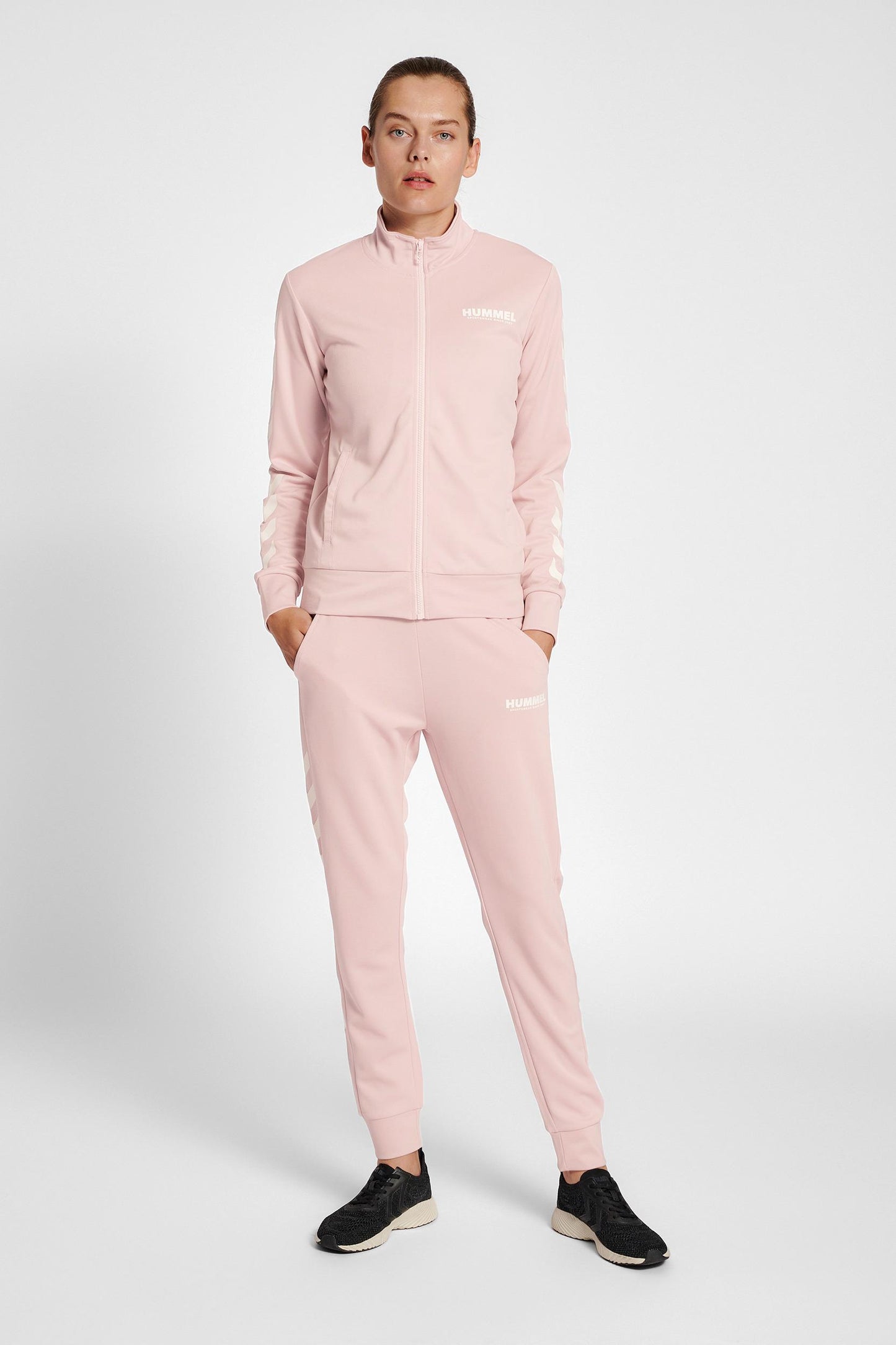 HUMMEL - Hmllegacy Poly Woman Regular Pants - Chalk Pink