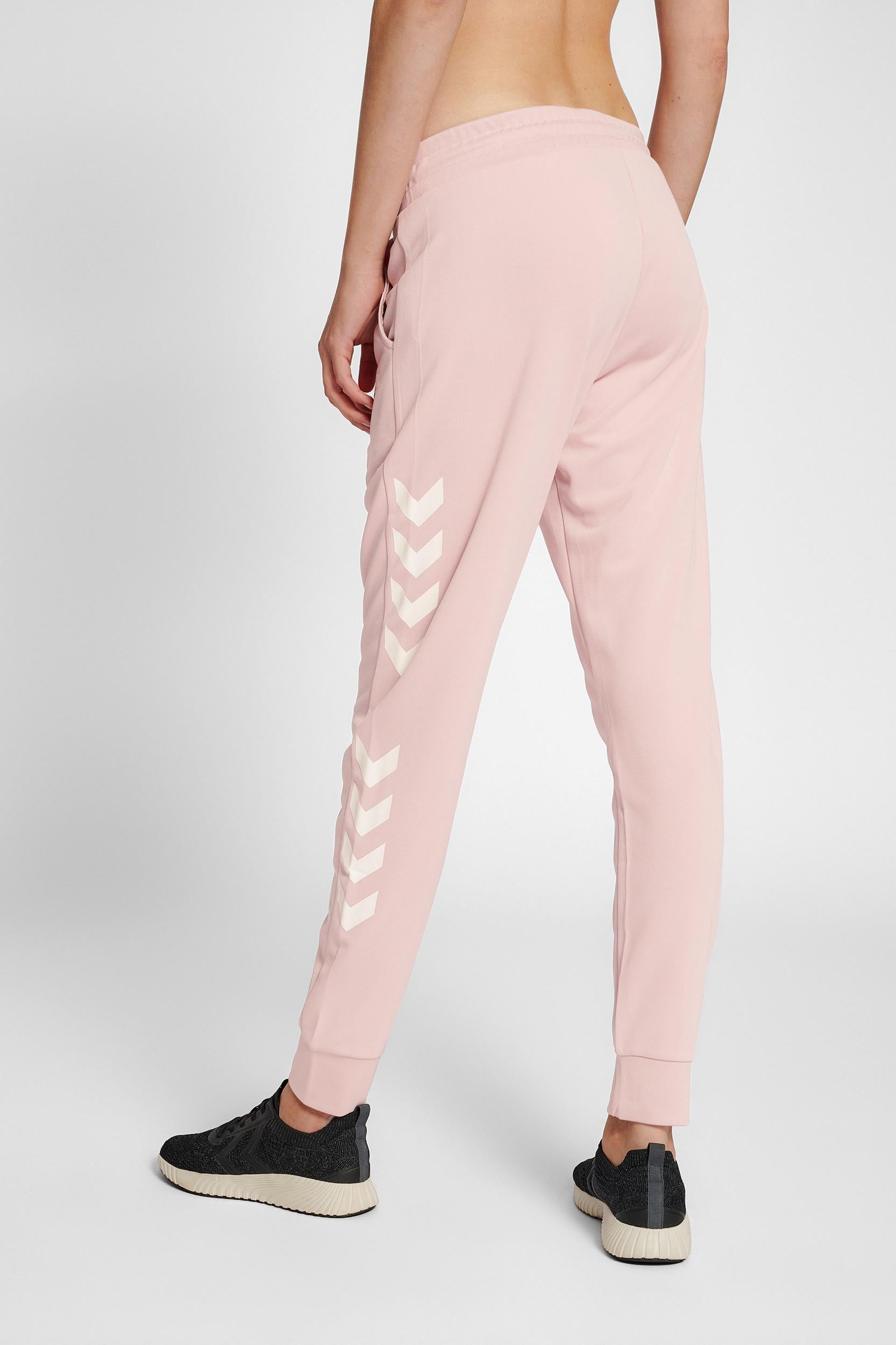 HUMMEL - Hmllegacy Poly Woman Regular Pants - Chalk Pink