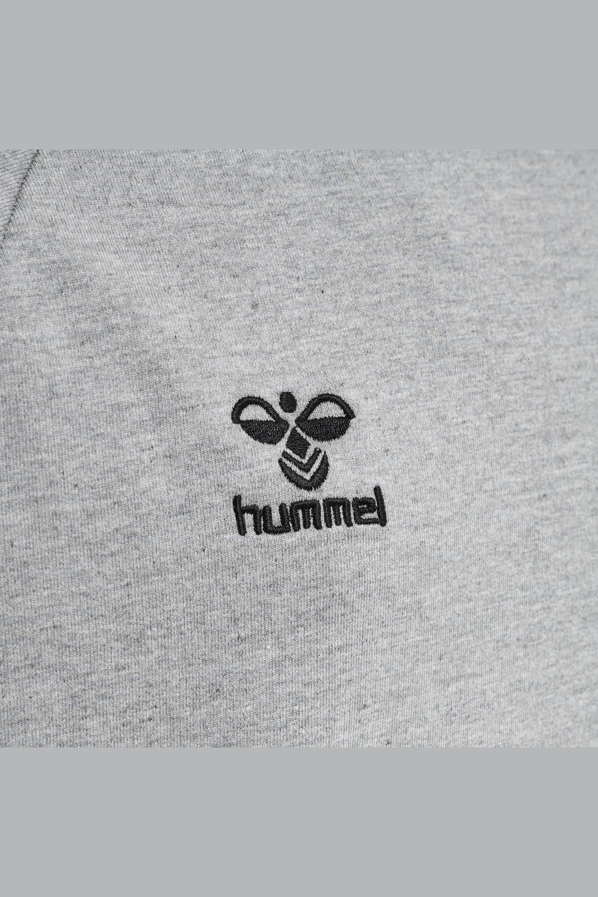 HUMMEL - Hmlmove Grid Cotton Sweatdress Kids - Grey Melange