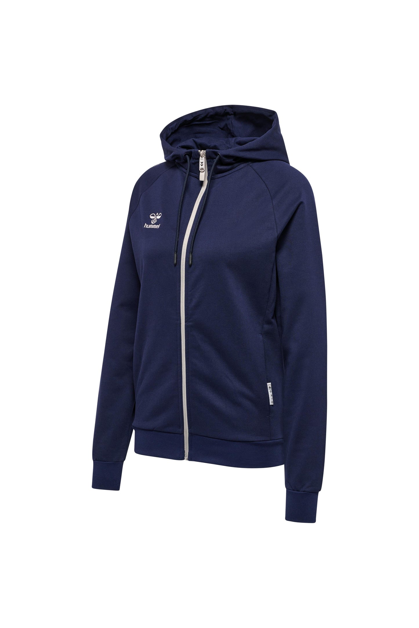 HUMMEL - Hmlmove Grid Cotton Zip Hoodie Woma - Marine