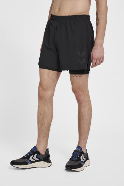 HUMMEL - Hmlmt Force 2 In 1 Shorts - Black