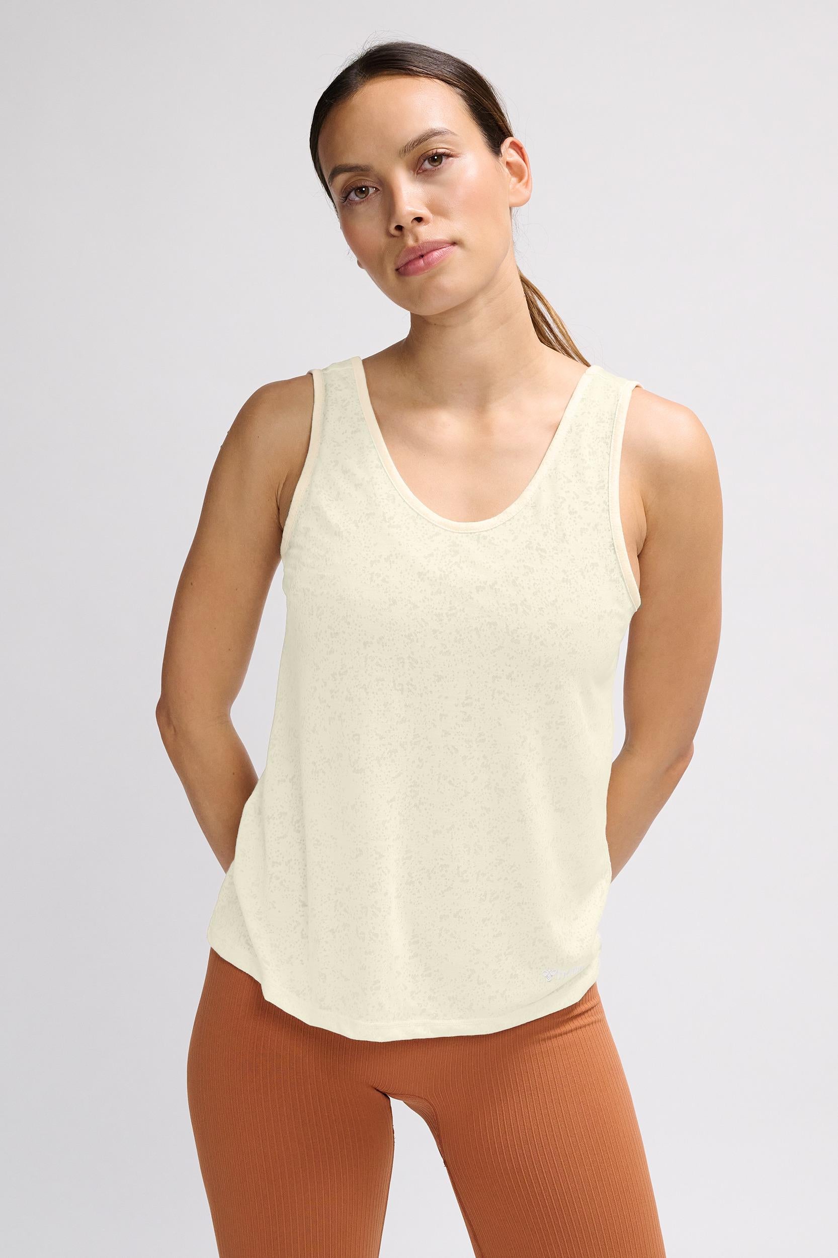 HUMMEL - Hmlmt Light Burnout Tanktop - Whitecap Gray