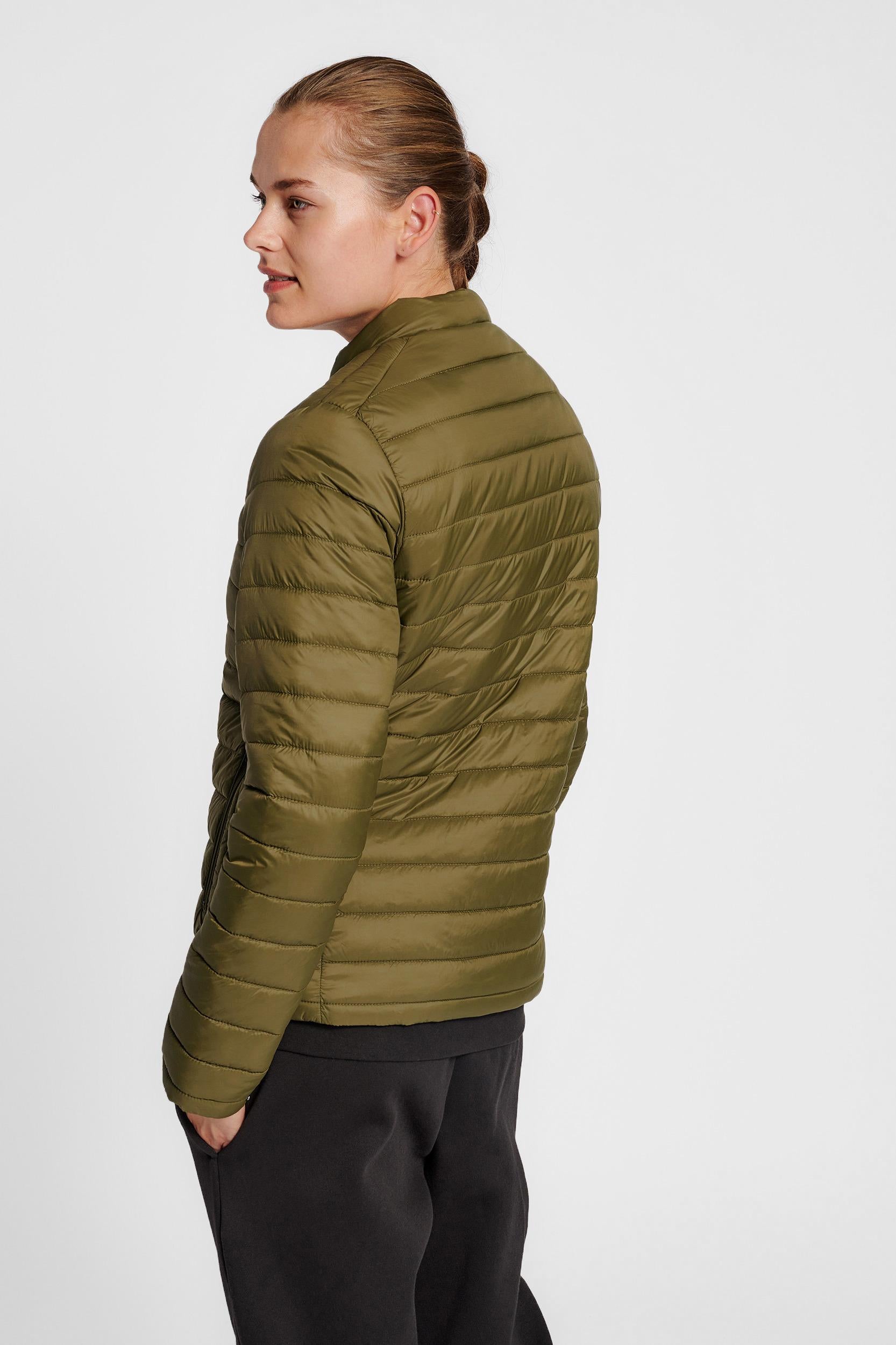 HUMMEL - Hmlred Quilted Jacket Woman - Dark Olive