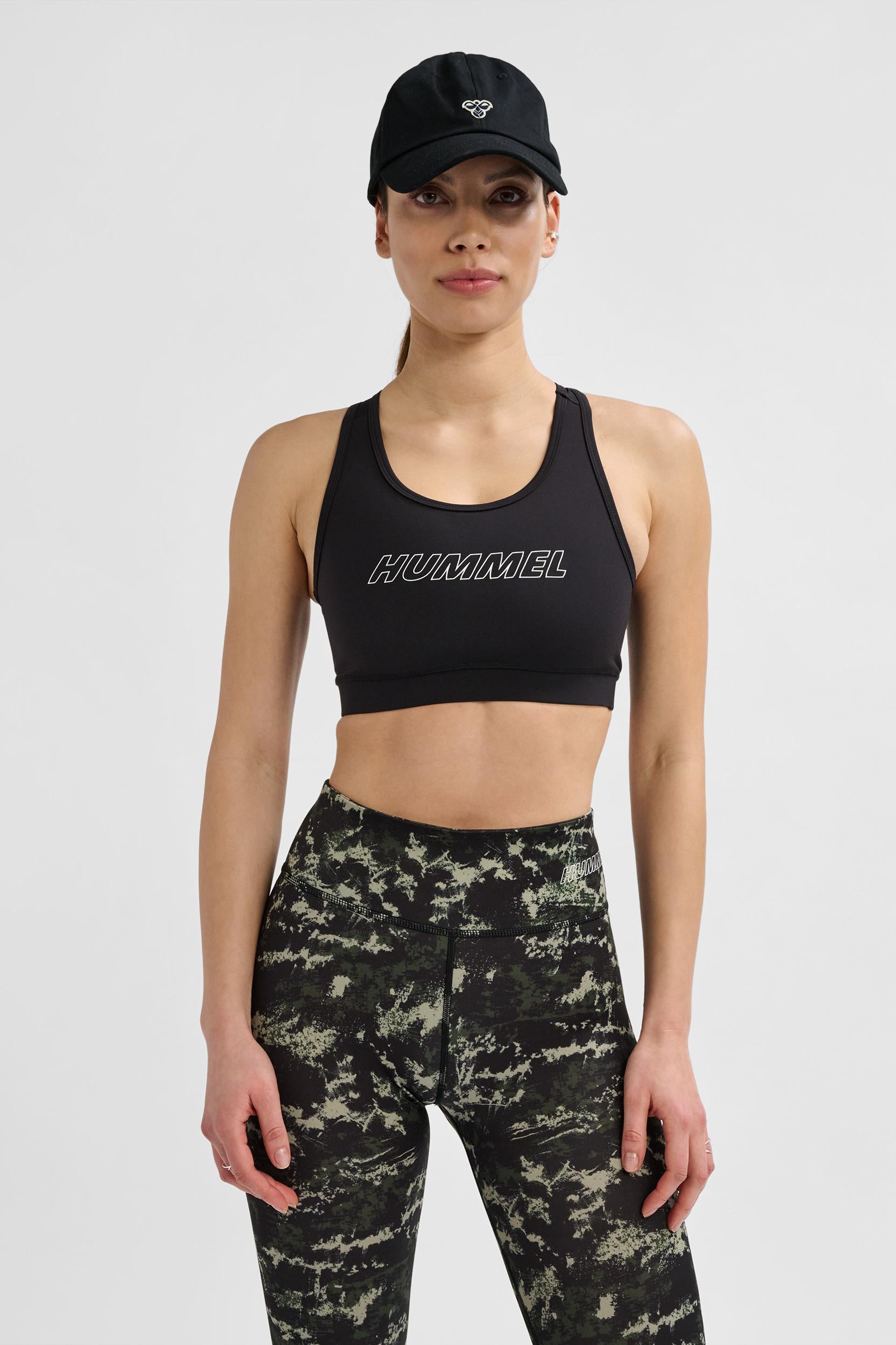 HUMMEL - Hmlte Fundamental Sports Bra - Black/white