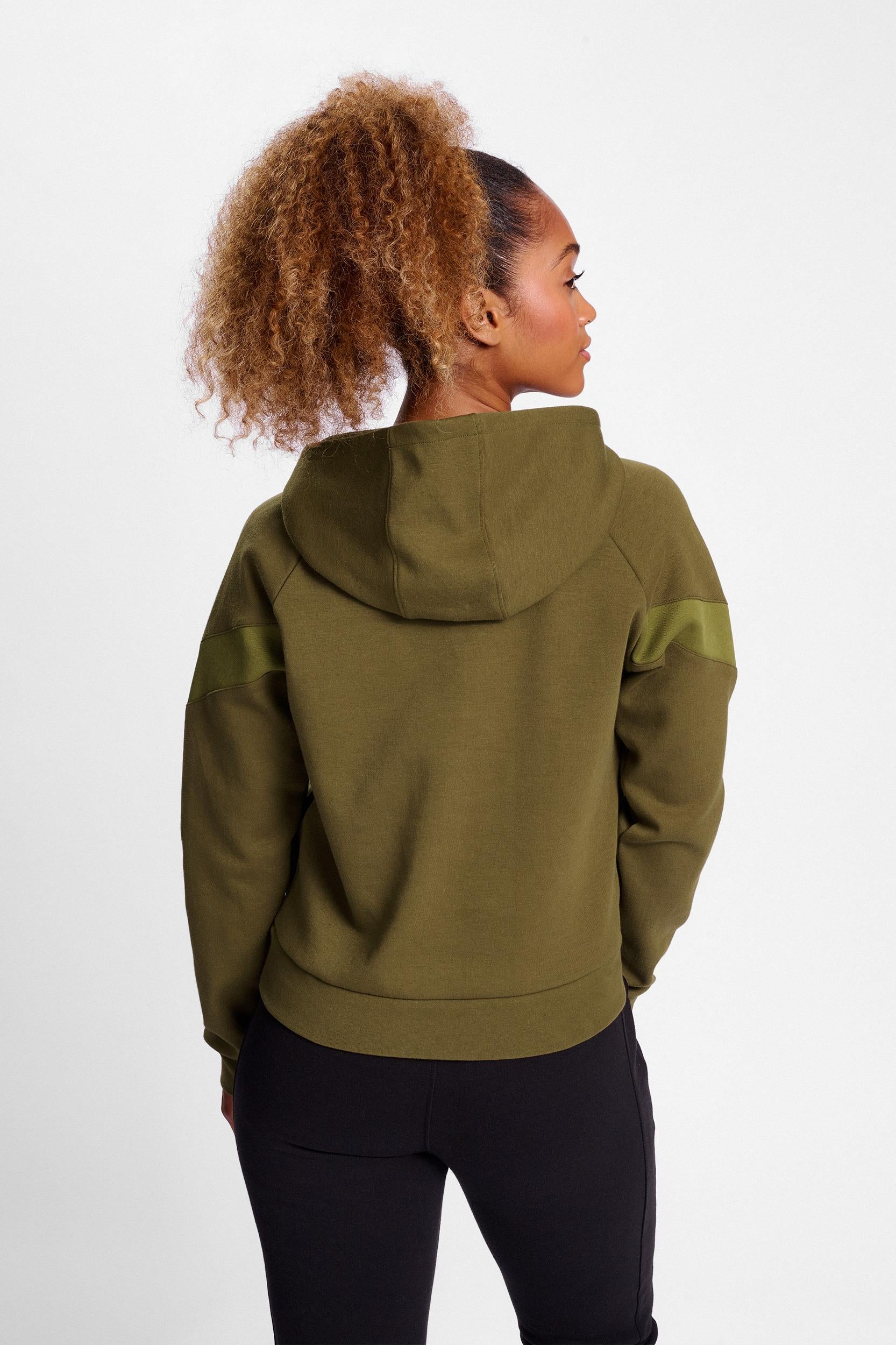 HUMMEL - Hmltravel Sweat Hoodie Woman - Military Olive