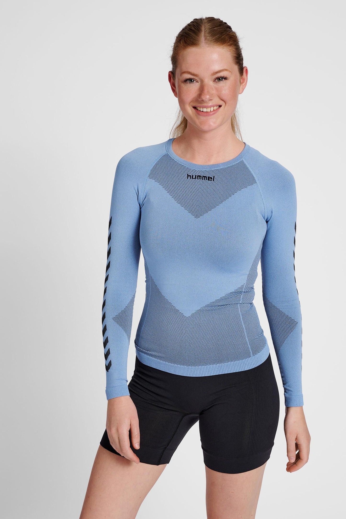 HUMMEL - Hummel First Seamless Jersey L/s W - Bel Air Blue