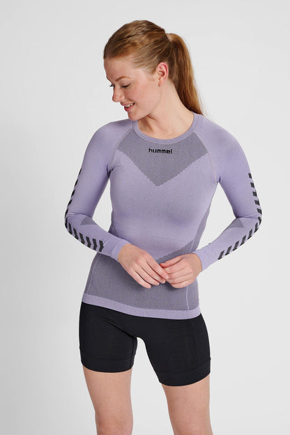 HUMMEL - Hummel First Seamless Jersey L/s W - Lavender Melange