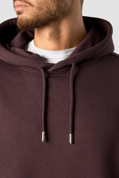 ICANIWILL - Everyday Relaxed Hoodie Center Logo - Burgundy