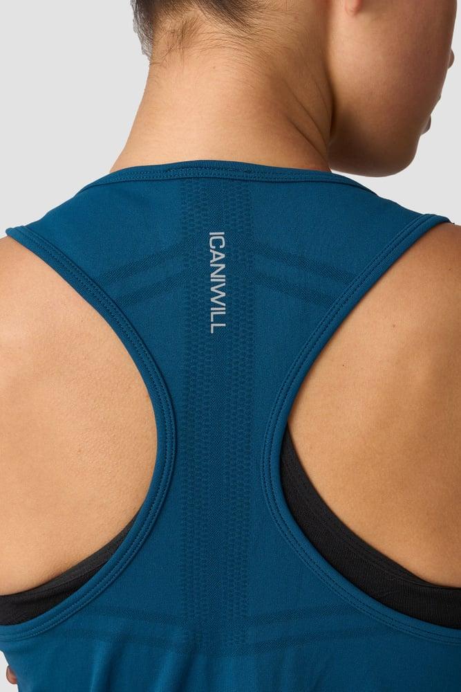 ICANIWILL - Everyday Seamless Tank Top - Teal Blue