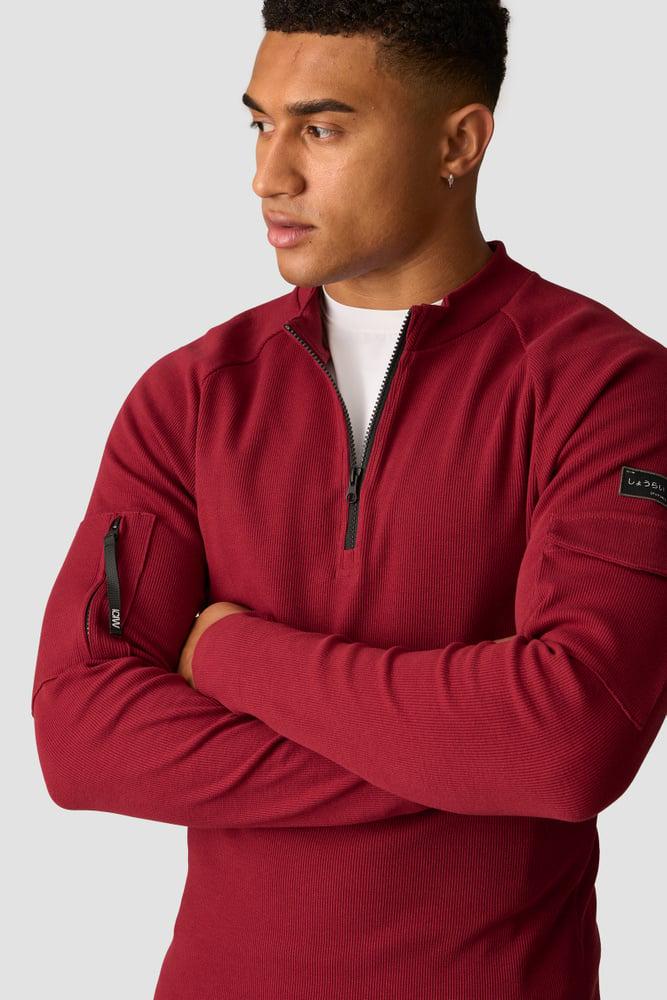 ICANIWILL - Shourai 1/4 Zip Ls - Blood Red