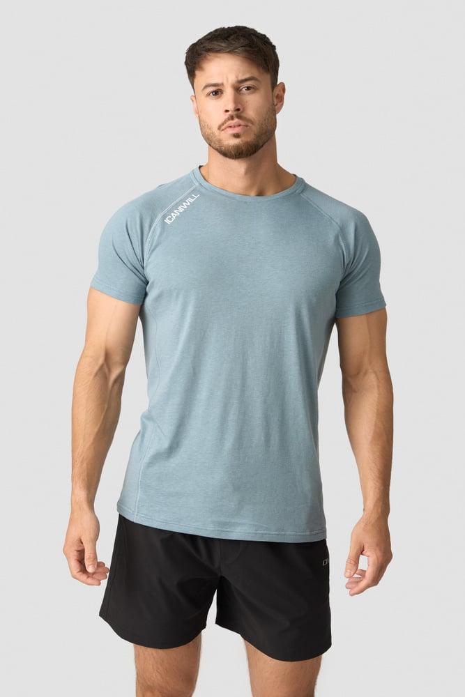 ICANIWILL - Tri-blend Clean Tee - Pale Blue