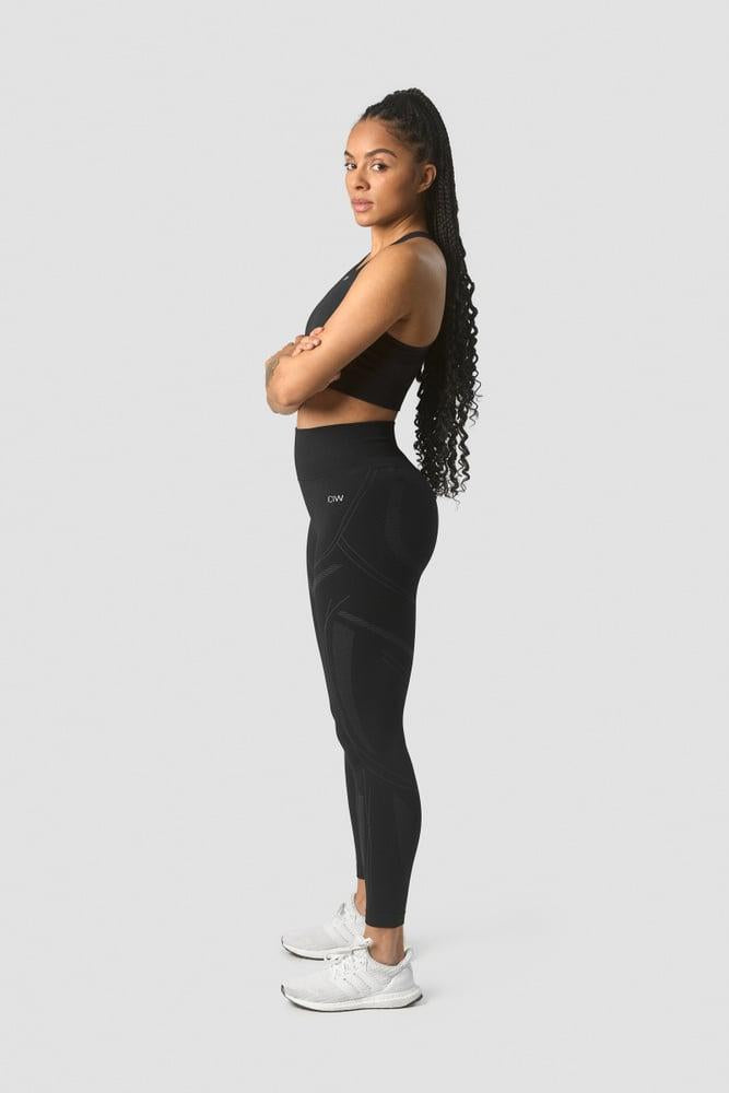 ICANIWILL - Ultra Seamless Tights Wmn Black - Black