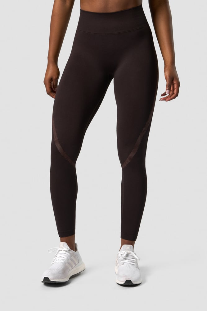 impact seamless v-shape tights dark brown