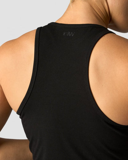 nimble cropped tank top black