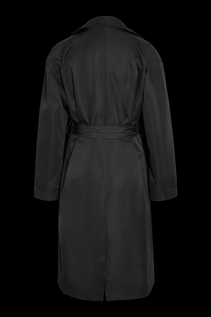 NOISY MAY - Manya L/s Trenchcoat - Black