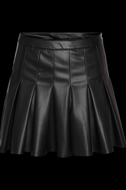 NOISY MAY - Paulo Hw Pleated Pu Mini Skirt - Black