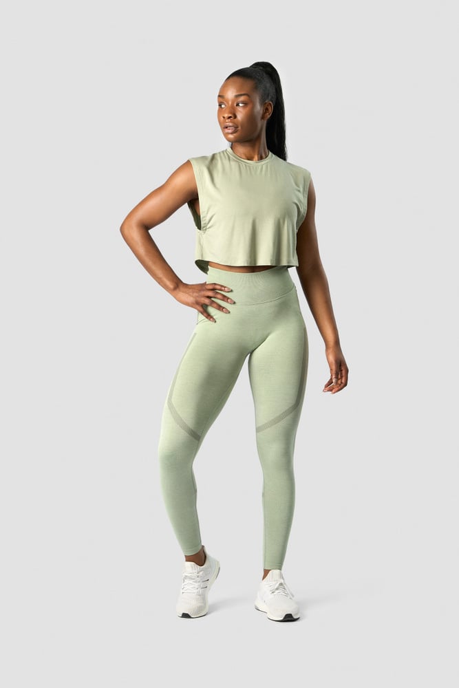 rush cropped tank top light sage green