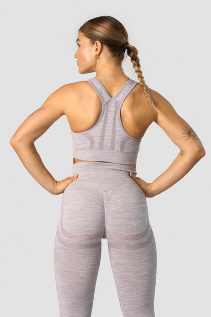 rush seamless sports bra lavender melange