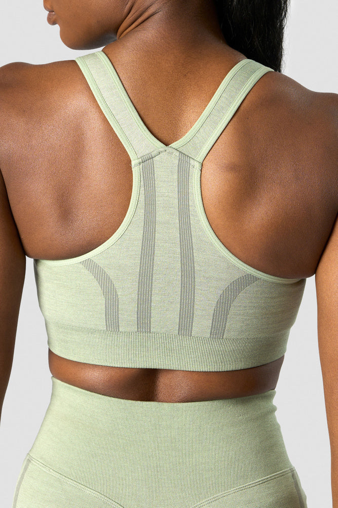 rush seamless sports bra sage green