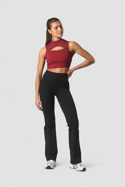 shourai cropped tank top wmn blood red