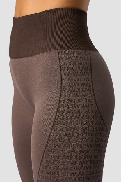 signature seamless tights dark brown