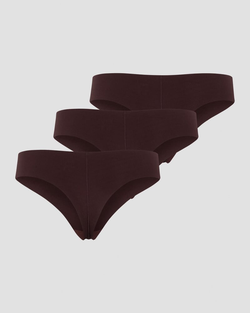 soft thong 3-pack moccha